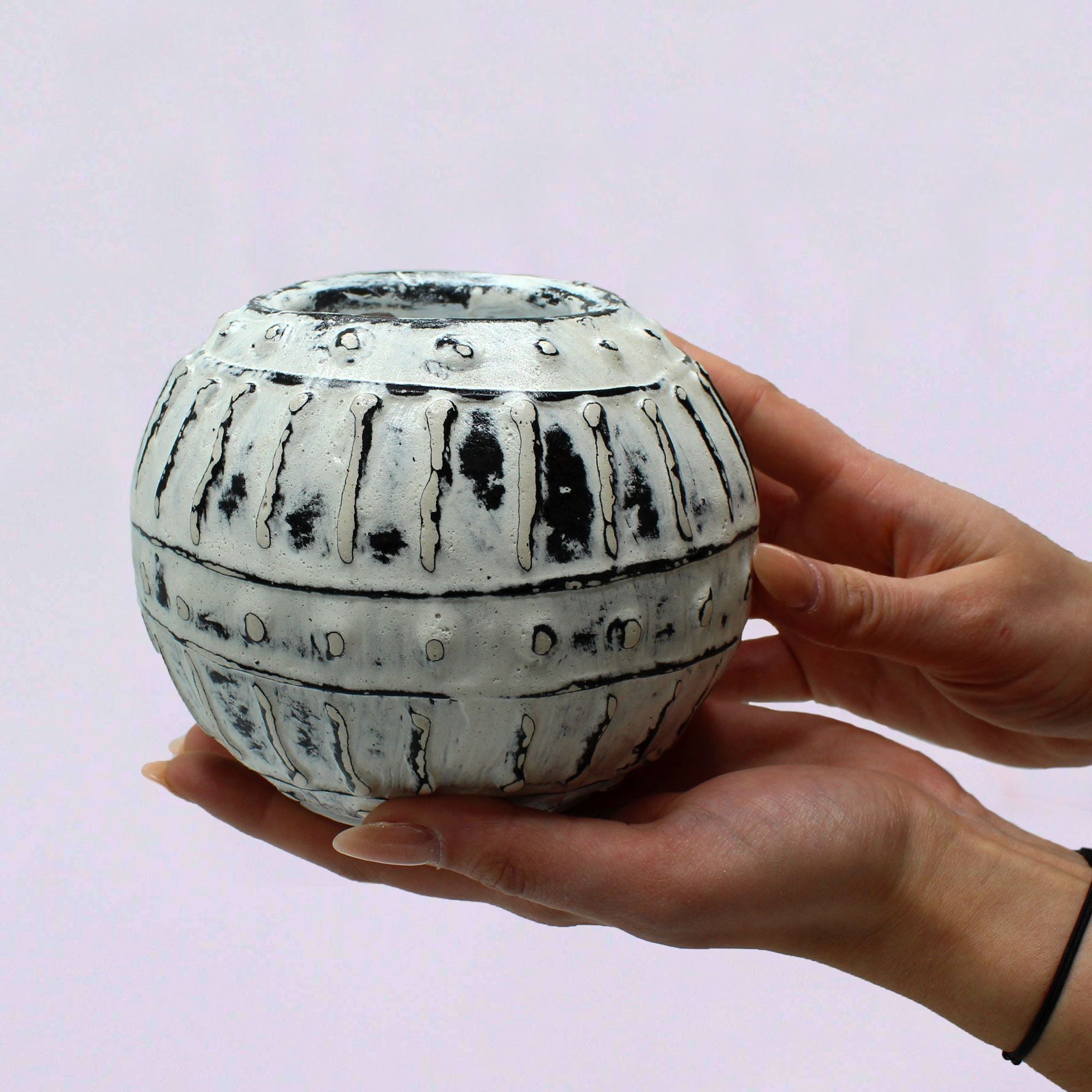 Greek Ceramic Bubble Clay Plant Pot