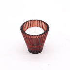 Tealight pressed glass Flip Dinner Candle / Tealight Holder - Vampire Red