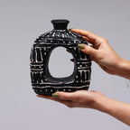 Oval Donut Small Ceramic Shaped Vase