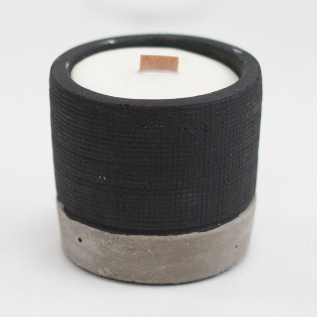 Candle Pot Concrete Pot - Black - Brandy Butter