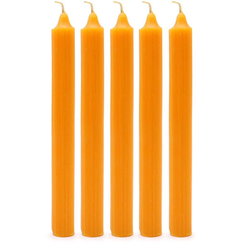 Candle paraffin wax Solid Colour Dinner Candle Set - Pack of 21 - Rustic Mango Pack of 21