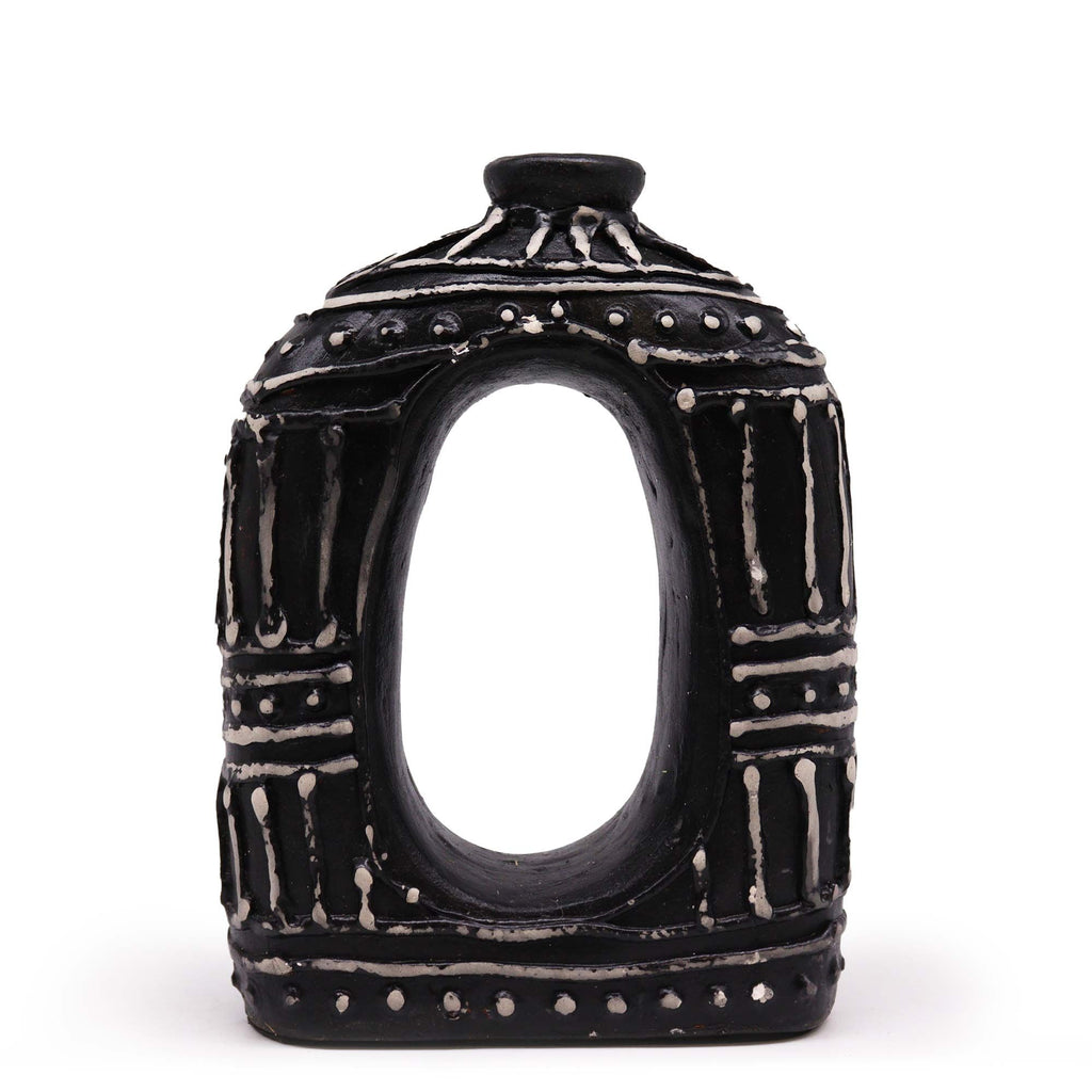 Oval Donut Medium Terracotta Shaped Vase Product Image