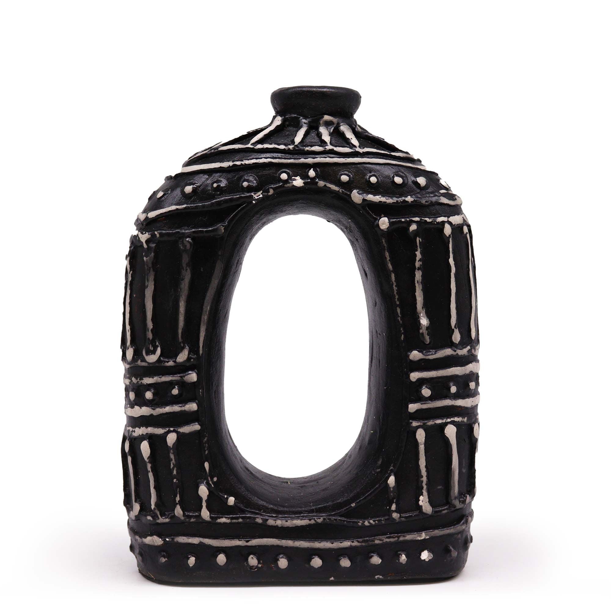 Oval Donut Medium Terracotta Shaped Vase Product Image