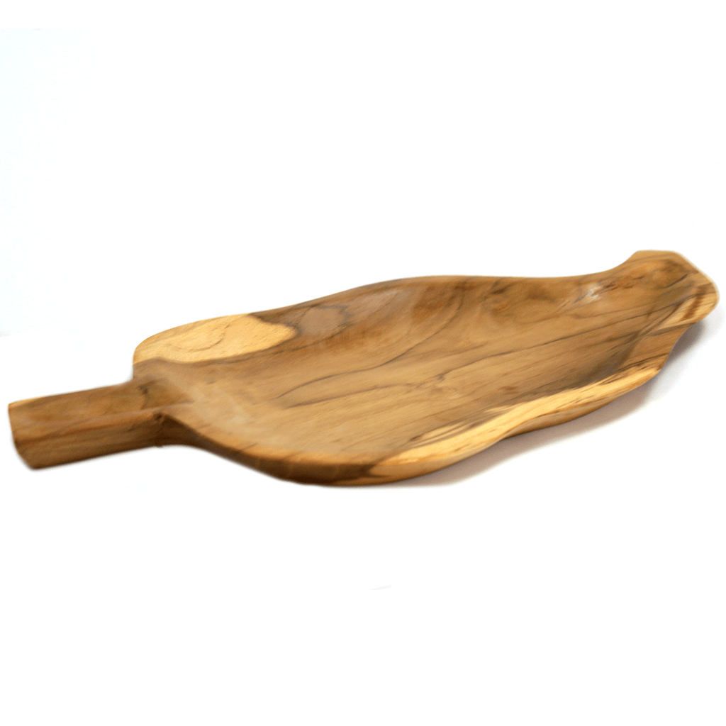 Bowl Teak Wood Leaf-Shaped Bowl