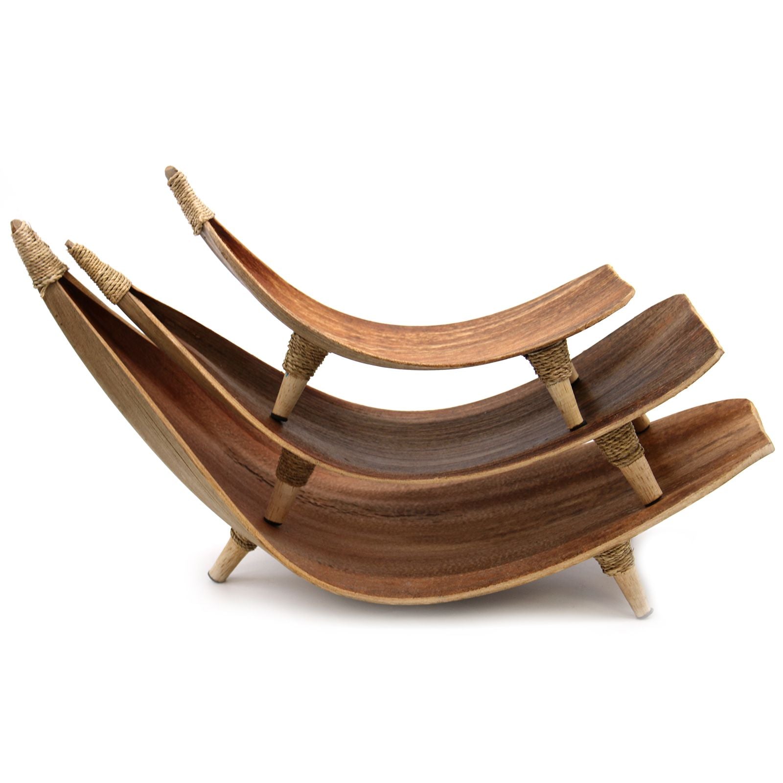 Coconut Coconut Leaf Coconut Leaf Fruit Bowl Set - Natural